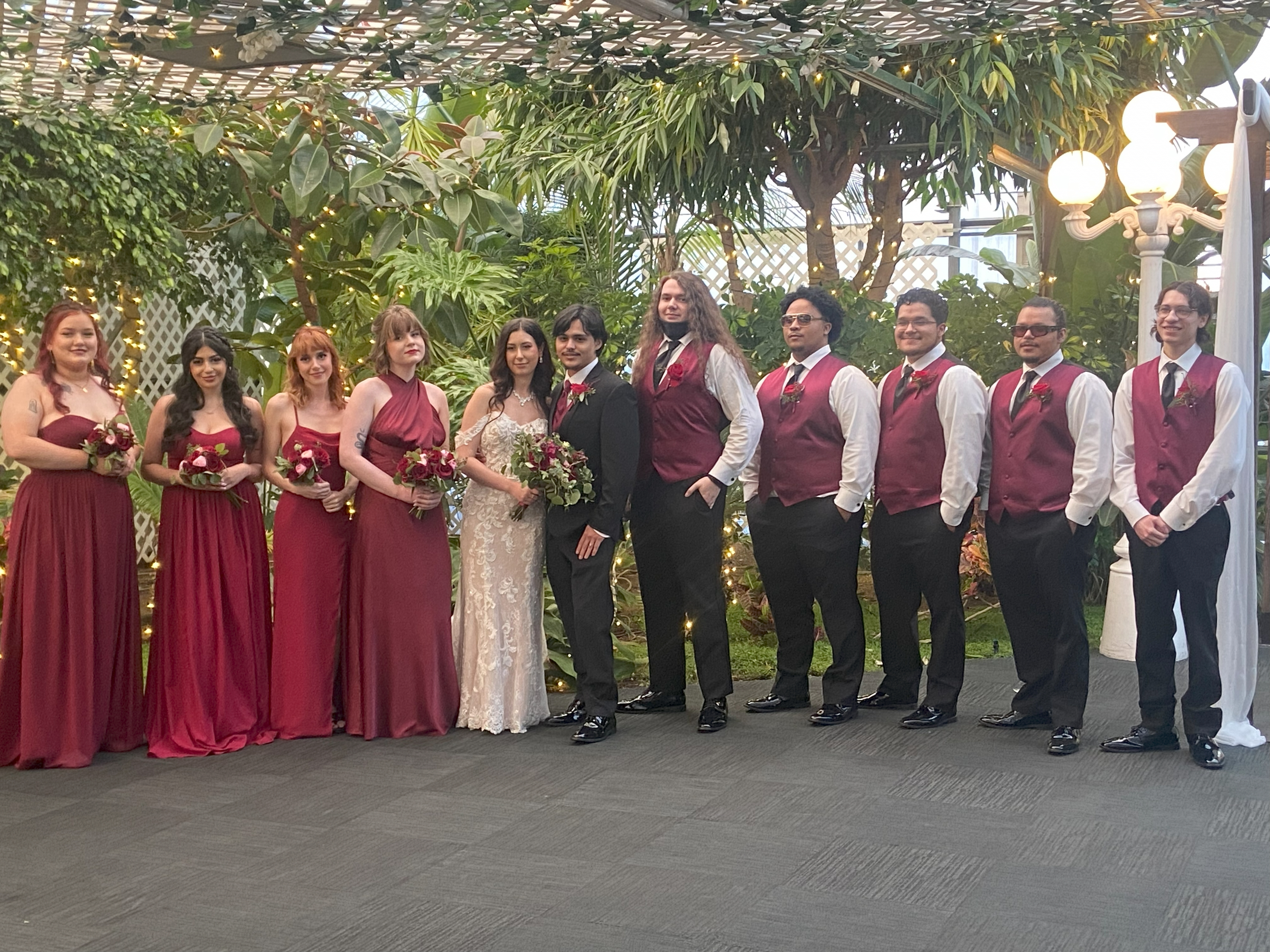 the groomsman (im on the far left)